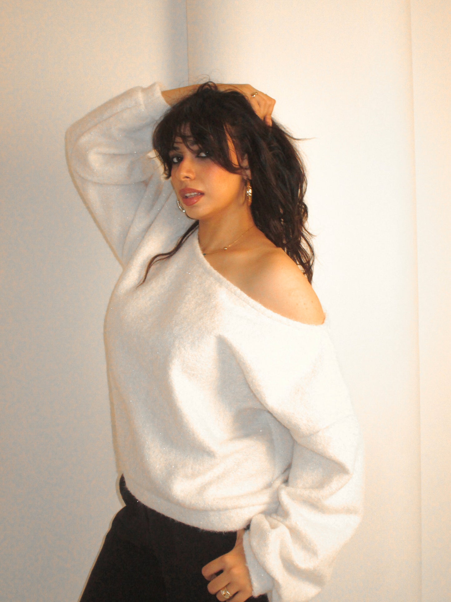 Sparkling fluffy sweater