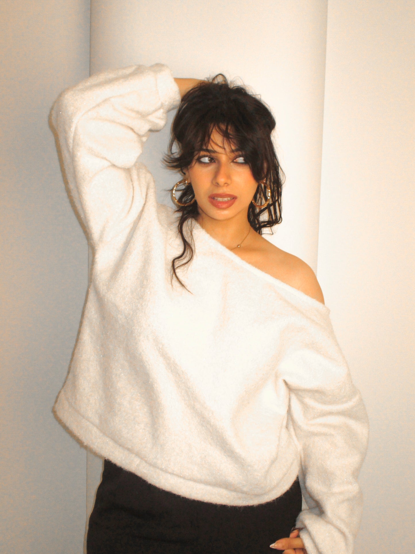 Sparkling fluffy sweater